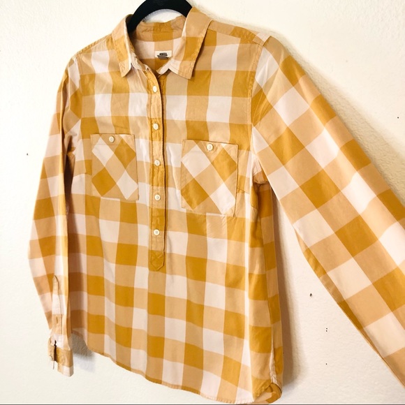5 FOR $25 ⭐️ Fossil Plaid Button Down - Picture 3 of 4